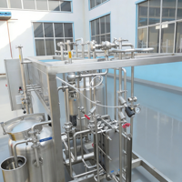 Stérilisateur UHT à plaques, équipement de stérilisation automatique à très haute température pour lait, jus et boissons, en acier inoxydable
