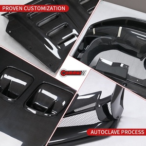 ชุดแต่งตัวถังรถยนต์คาร์บอนไฟเบอร์แห้งรุ่นใหม่ SF90XX สำหรับ Ferrari SF90 กันชนหน้า-หลัง บังโคลน สเกิร์ตข้าง - Product Image 3