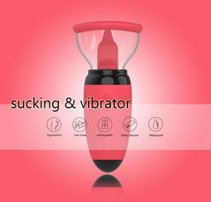 Vibratore del dildo succhiante del clitoride 3 in 1 della doppia estremità per le donne della vagina del capezzolo femminile che succhiano il vibratore leccare la lingua di fiducia - Product Image 4