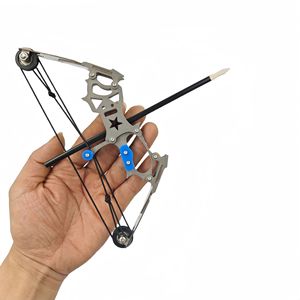 PIAO YU <span class=keywords><strong>Mini</strong></span> <span class=keywords><strong>arc</strong></span> composite en acier inoxydable Sports d'intérieur et d'extérieur Petite <span class=keywords><strong>poulie</strong></span> tir à l'<span class=keywords><strong>arc</strong></span> et à la flèche - Product Image 2