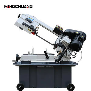 מכונת מסור סרט מתכת אופקי קטן עם מתיחה הידראולית ומנוע 1.1 קילוואט לחיתוך 7 אינץ' - Product Image 1