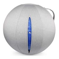 Polyester Boucle Tissu Personnalisé Écologique Lavable Couverture Yoga Ball 65cm Yoga Ball Chaise pour Bureau Gym Salon