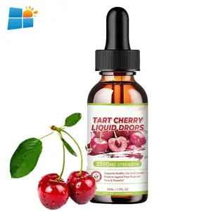 OEM/ODM/OBM Organic Tart Cherry Extract Flüssigkeits tropfen Harnsäure reinigungs ergänzungen Schmerz reduzieren Natürliches Samen Kräuter extrakt öl