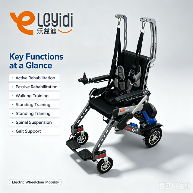 Ready Ship LEYIDI CE ISO Certified Medical Exoskeleton Robot Lower Limb Gait Rehabilitation Equipment for Elderly Adults Clinic
