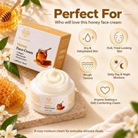 Crème hydratante pour le visage à l'extrait de miel fermenté, au collagène et à la niacinamide, nourrissante, hydratante, éclaircissante, raffermissante, réparatrice de la barrière cutanée