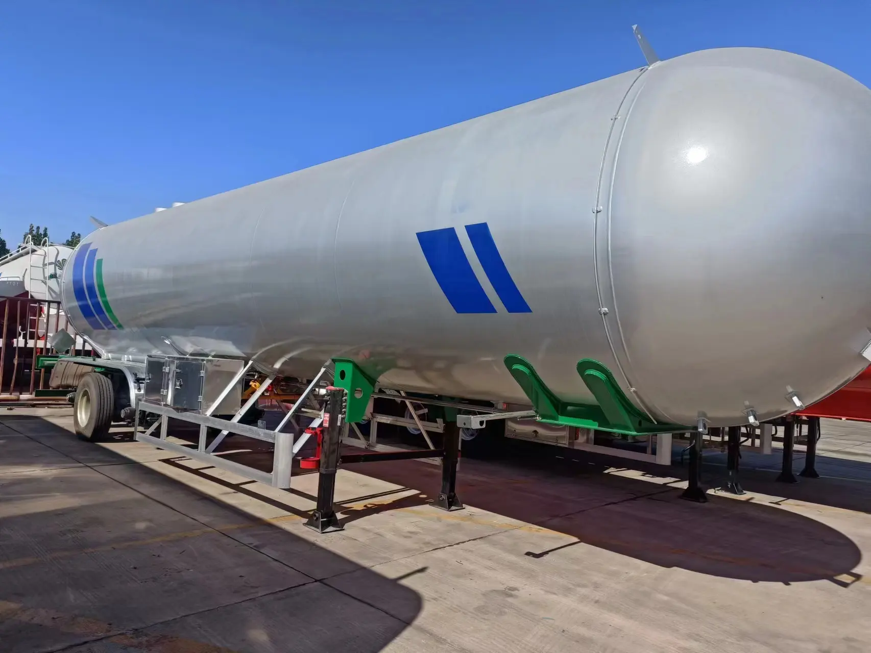 3Axle 60m3 Gas Tank Trailer Lpg Tank Price For gas transport