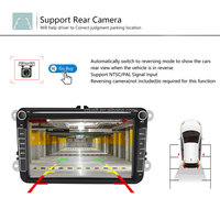 Autoradio 8 pouces, écran tactile, pour VW, autoradio Android pour VW Golf 6 Touran RNS 510 avec Carplay, radio DVD VW