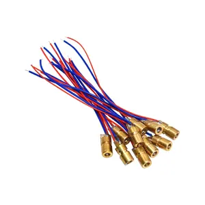 10PCS 5V 650nm 5mW có thể điều chỉnh <span class=keywords><strong>Laser</strong></span> Dot Diode mô-đun Red Sight đồng đầu Mini Con trỏ <span class=keywords><strong>laser</strong></span> - Product Image 1