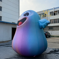 Décoration d'Halloween pour l'école, ballon gonflable fantôme de dessin animé, mascotte, fantôme gonflable à LED pour l'affichage en magasin ou en entreprise