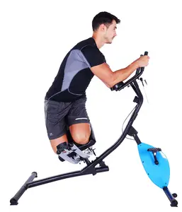 Equipo de entrenamiento de fuerza comercial culturismo Máquina de entrenamiento abdominal 2 en 1 AB Bicicleta magnética Acero AB posavasos