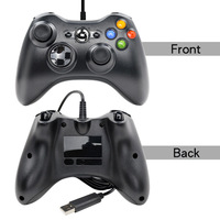Pour Xboxs 360 contrôleur de jeu filaire caractéristique de Vibration populaire transfrontalière prend en charge la livraison directe vient emballage de boîte de couleur