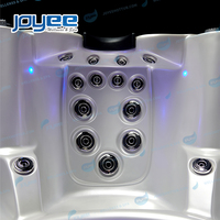 JOYEE US Balboa Garden Villa Bain à remous Spas Bain tourbillon Extérieur Grande baignoire Spa Massage Trempage Grande baignoire Spa avec jet d'air