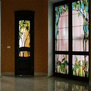 Vidrio Tiffany Personalizado para Ventanas en Nichos con Paneles Inferiores - Product Image 2