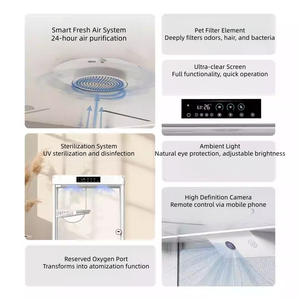 USMILEPET Cabine intelligente de luxe <span class=keywords><strong>pour</strong></span> animaux de compagnie de grande race, espace à double étage, système d'air frais, caméra, toutes saisons, contrôlable via - Product Image 6