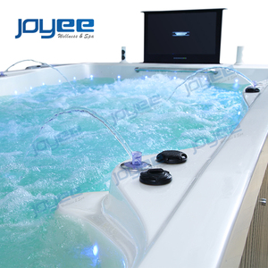 JOYEE Usine Chine Luxe Grand Spa Extérieur Rectangle Acrylique Autoportante Spa Massage <span class=keywords><strong>Piscine</strong></span> Sans Fin - Product Image 2