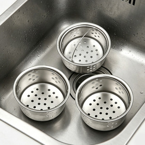 Stainless steel kitchen <b>sink</b> strainer, <b>sink</b> <b>basket</b> filter, drain dust preventer, anti-clogging filter. - Product Image 4