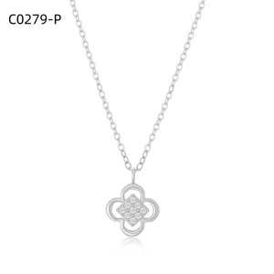 Collier à la mode avec zircone C0279 pour femmes, bijoux de haute qualité - Product Image 1