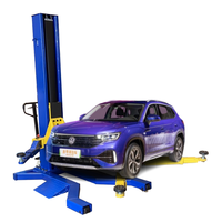 Pont élévateur de voiture pneumatique 220 V, mobile et à poteau unique, en promotion