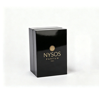 Boîte d'emballage cosmétique en bois laqué brillant rectangulaire de luxe faite à la main sur mesure pour parfum et huile essentielle