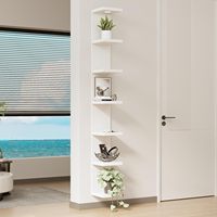 Étagère murale carrée moderne en bois sur mesure, laquée blanche, avec éclairage LED à télécommande pour livres