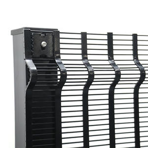 Hoge Veiligheid Gegalvaniseerd Clear View 358 Anti-Klim Hek Hoge Sterkte Ijzeren Gaaspaneel Voor Gevangenissen En Beveiligde Faciliteiten - Product Image 2
