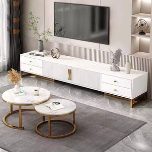 Armario de <span class=keywords><strong>TV</strong></span> de estilo minimalista y mesa de café, combinación económica - Product Image 1
