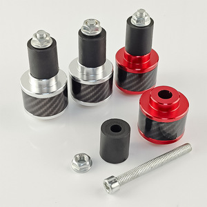 Tapones para manillar de motocicleta Qiangye, 6 pulgadas, de fibra de carbono y aluminio CNC, modificados para accesorios de motocicleta - Product Image 2