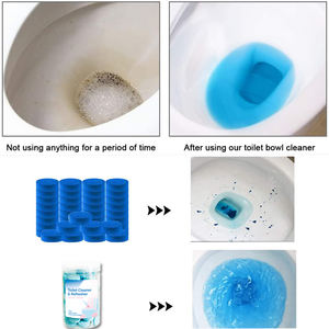 헤비 듀티 일회용 고체 변기 클리너 정제 단단한 물 얼룩 제거에 효과적 - Product Image 6