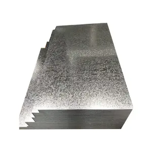 ASTM A653 EN10327 HDG/GI Dx51d 0,22mm Hoja de metal Galvanizado Minimizado Lentejuela G40 Placa de acero galvanizado