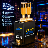 Machine à shots froids pour spiritueux haut de gamme, équipement refroidi par compresseur pour bars et clubs