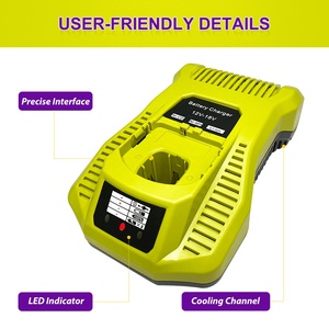 <span class=keywords><strong>Chargeur</strong></span> rapide double chimie P117 pour batteries <span class=keywords><strong>Ryobi</strong></span> 12V-18V Lithium NiCad NiMh, compatible avec <span class=keywords><strong>Ryobi</strong></span> 18-Volt <span class=keywords><strong>One</strong></span>+ P100 P108 P107 P190 - Product Image 4