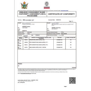 Certificato CBCA dello Zimbabwe, Rapporto di Conformità Cinese - Product Image 2