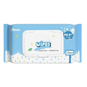 Lingettes humides pour bébé bio et jetables, extra douces et résistantes pour nettoyer les peaux <span class=keywords><strong>d</strong></span>élicates, vente en gros depuis la Chine - Product Image 1