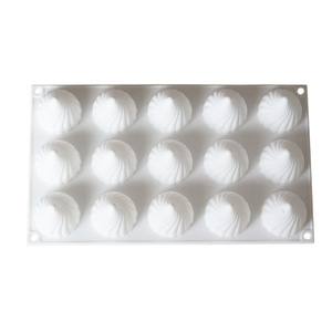 Mini Onion Mousse Cake Silicone <b>Mold</b> 15 Cavity Spiral Shape For Dessert Making - Product Image 3