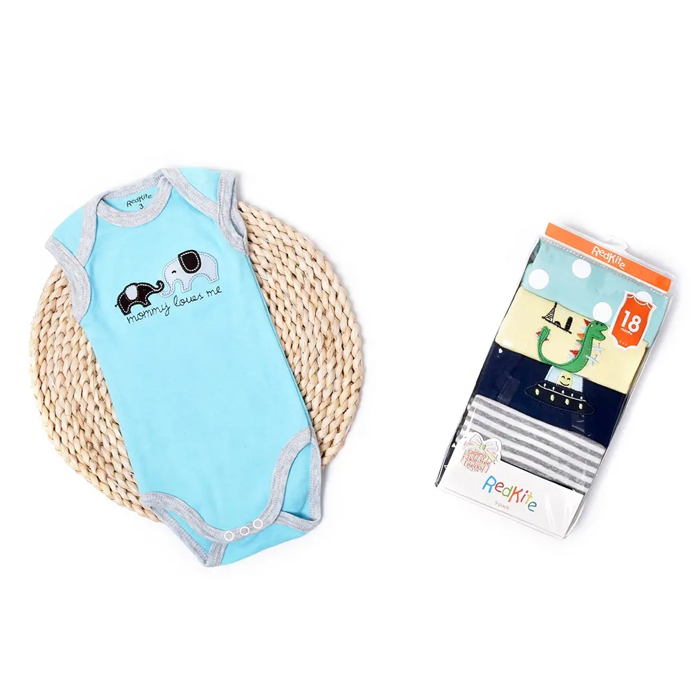 Beste Qualität ärmellose süße Muster Säugling Onesuit Kleidung Baby Bio-Stram pler