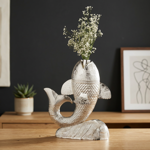 Vase à fleurs moderne en laiton plaqué argent fait à la main pour mariage - Product Image 2