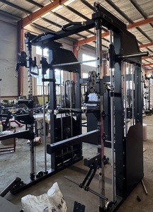 Structure d'entraînement multi-fonctions avec système de câbles pour tractions dorsales, rameurs et tractions, idéale pour une salle de sport à domicile. - Product Image 6