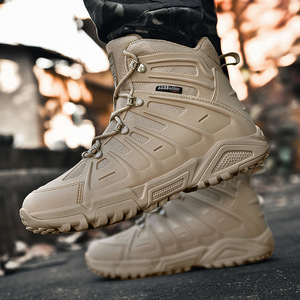 Bottes Tactiques pour Hommes, Imperméables, Style Désert, Chaussures de Sécurité Professionnelles, Escalade, Sport, Randonnée en Extérieur, Combat - Product Image 2