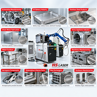 Mesin Las Laser Robotik 2000W 3000W 6000W dengan Sistem Pelacakan Sambungan Las 6-Axis Yaskawa Fanuc ABB Kuka