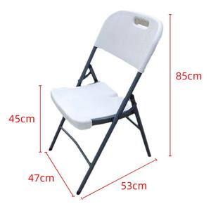 Silla Plegable Resistente de Plástico Blanco HDPE para Jardín, Color Personalizado, Ligera, para Eventos al Aire Libre, Convertible - Product Image 3