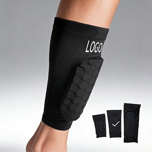 Espinilleras de Fútbol de Compresión EVA con Logotipo Personalizado, Correas Ajustables para Pantorrillas, Protectores de Piernas para Jugadores de Fútbol, Protección Infantil - Product Image 2