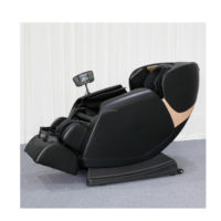 Nouveau design, fauteuil de massage Shiatsu de luxe pour usage domestique, zéro gravité, cuir PU, couverture complète du corps, double rouleau, contrôle de la minuterie