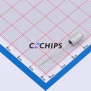 ตัวเก็บประจุแบบแข็ง RS221M160D080R1Z00ZZ แบบ Through hole (THT), ขนาด D5xL8 มม. 220uF 20% 16V - Product Image 2