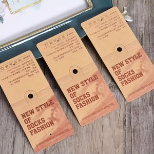 Fashional giấy vớ Vớ nhãn treo thẻ với thiết kế của riêng bạn và kích thước nhãn may treo <span class=keywords><strong>tag</strong></span> - Product Image 2