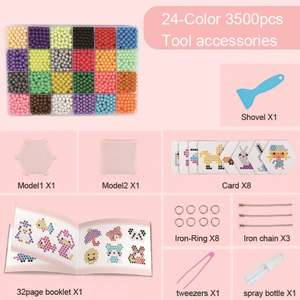 3D 24 Colors <b>Puzzle</b> Fresh Pearl Mist Magic Beads Crafts Refill Decoration Jelly Animal Water Beads - Product Image 3