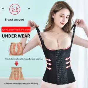 Fabrika şekillendirici kadınlar Sauna bel eğitmen korse yelek ter egzersiz underbust modelleme kayışı kilo kaybı sıkıştırma yelek