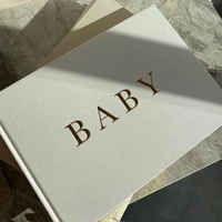 Bonnes ventes livre de journal de bébé classique au design personnalisé avec estampage à chaud