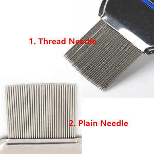 Peigne <span class=keywords><strong>anti</strong></span>-<span class=keywords><strong>puces</strong></span> en acier inoxydable à dents fines pour animaux de compagnie, aiguille métallique <span class=keywords><strong>anti</strong></span>-poux, démêloir pour chiens et chats - Product Image 4