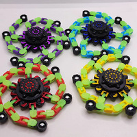 Giroscopio versátil para niños, espiral de dedo, cadena de juguete versátil, transformación, juguete de descompresión creativo
