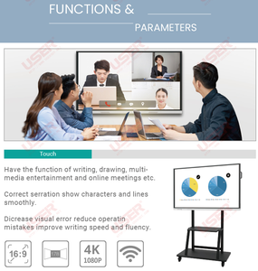 86-inch UHD 4K LCD LED tất cả trong một màn hình tương tác Bảng điều khiển máy chiếu trường họp bảng TV thông minh bảng trắng tương tác - Product Image 5